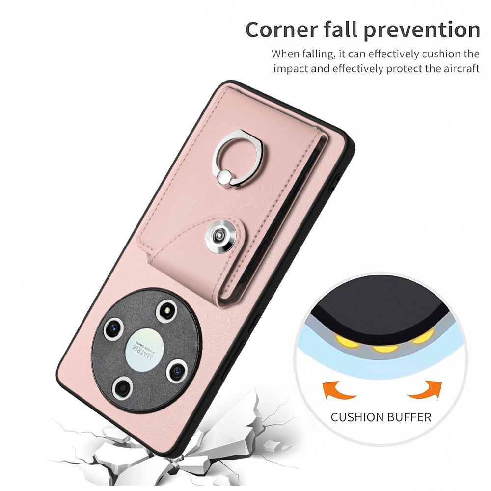 YB Leather Coating Series-7 for Honor X9b 5G / Magic6 Lite 5G Case Card Holder Protective Shell YB Leather Coating Series-7 for Honor X9b 5G / Magic6 Lite 5G Case Card Holder Protective Shell
